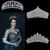 Royal Luxury Zircon & Crystal Tiaras Cubic Zirconia Diadema Wedding Party Vintage Queen Tiaras and Bride Pageant Crowns Princess